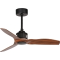 FARO 33425WT - Plafondventilator JUST FAN S Ø 81 cm bruin/zwart Wi-Fi Tuya + afstandsbediening