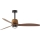 FARO 33435WT1N - Ventilateur de plafond LED dimmable WEAVER M LED/16W/230V Ø 128 cm marron/noir Wi‑Fi Tuya + télécommande