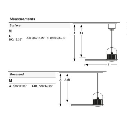 FARO 33436WT - Ventilateur de plafond WEAVER M Ø 128 cm brun/laiton Wi-Fi Tuya + télécommande