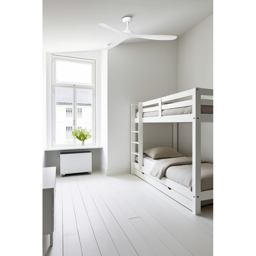 FARO 33446WT - Plafondventilator GOTLAND L wit diameter 132 cm Wi-Fi Tuya + afstandsbediening