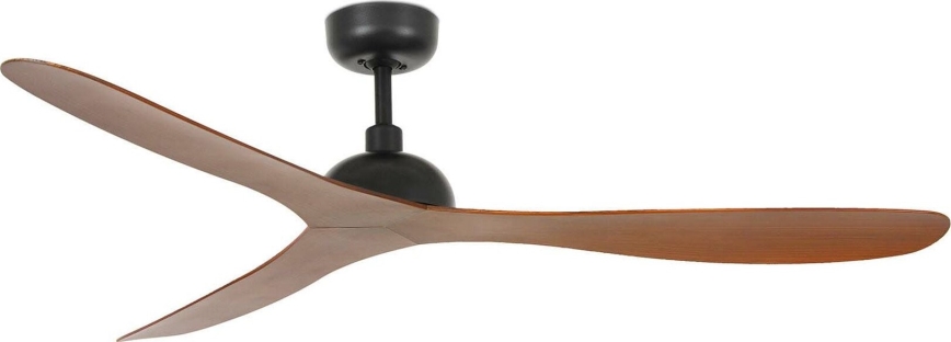 FARO 33447WT - Plafondventilator GOTLAND L bruin/zwart diameter 132 cm Wi-Fi Tuya + afstandsbediening