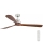 FARO 33464DC - Ventilateur de plafond LANTAU XL marron/chrome mat d. 168 cm + Télécommande