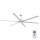 FARO 33465A - Plafondventilator ANDROS XL mat chroom d. 213 cm + afstandsbediening