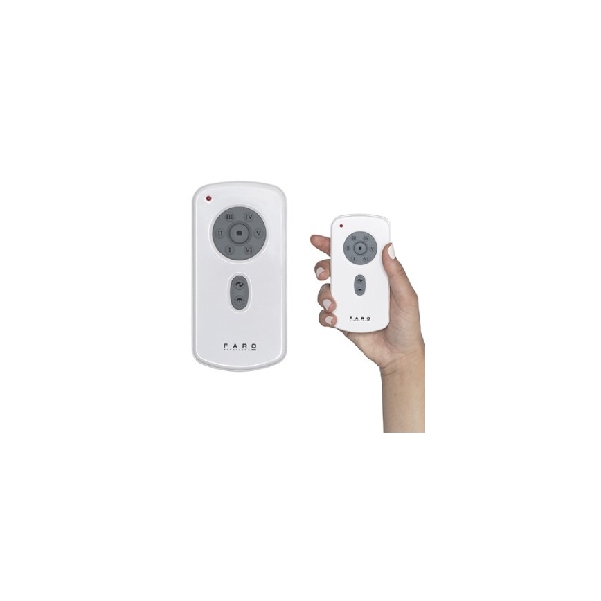 FARO 33465A - Plafondventilator ANDROS XL mat chroom d. 213 cm + afstandsbediening