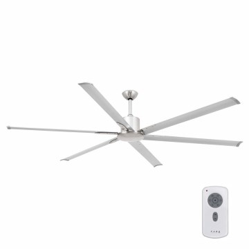 FARO 33465A - Ventilateur de plafond ANDROS XL chrome mat d. 213 cm + télécommande