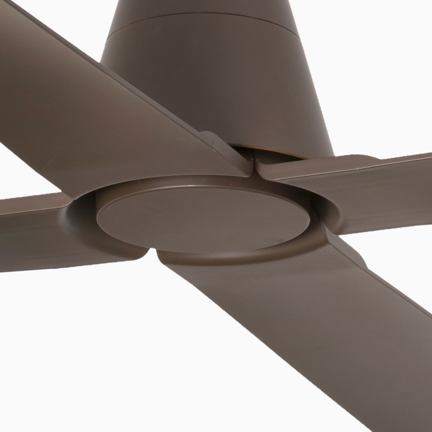 FARO 33490 - Ventilateur de plafond TYPHOON IP44 marron + télécommande