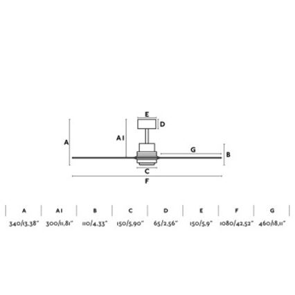 FARO 33517DC - Plafondventilator MINI LANTAU hout/zwart + afstandsbediening