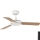 FARO 33603DC - Plafondventilator MINI MALLORCA S bruin/wit Ø 106 cm + afstandsbediening