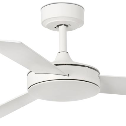 FARO 33603DCWT - Ventilateur de plafond MINI MALLORCA S marron/blanc d. 106 cm Wi-Fi Tuya + Télécommande
