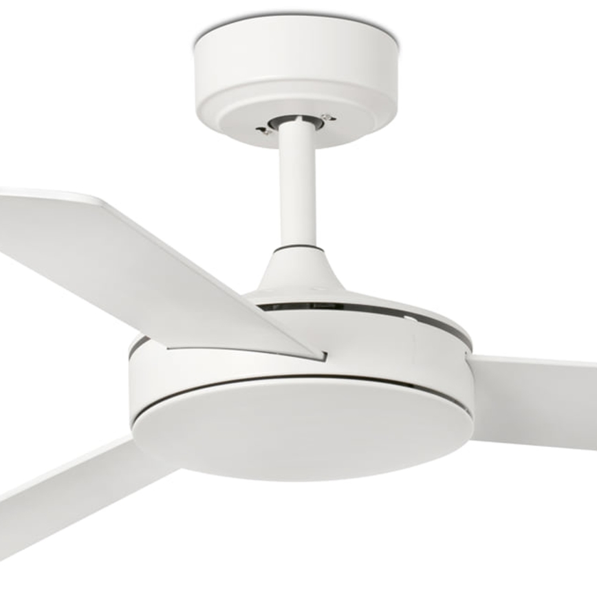 FARO 33603DCWT - Ventilateur de plafond MINI MALLORCA S marron/blanc d. 106 cm Wi-Fi Tuya + Télécommande