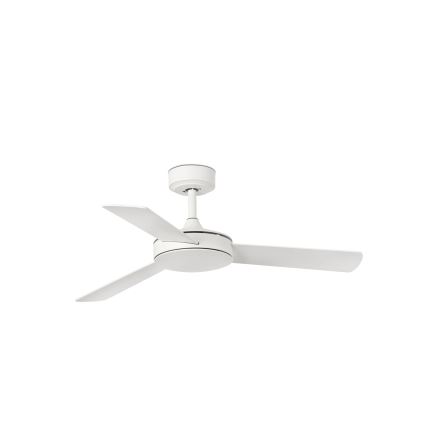 FARO 33603DCWT - Ventilateur de plafond MINI MALLORCA S marron/blanc d. 106 cm Wi-Fi Tuya + Télécommande