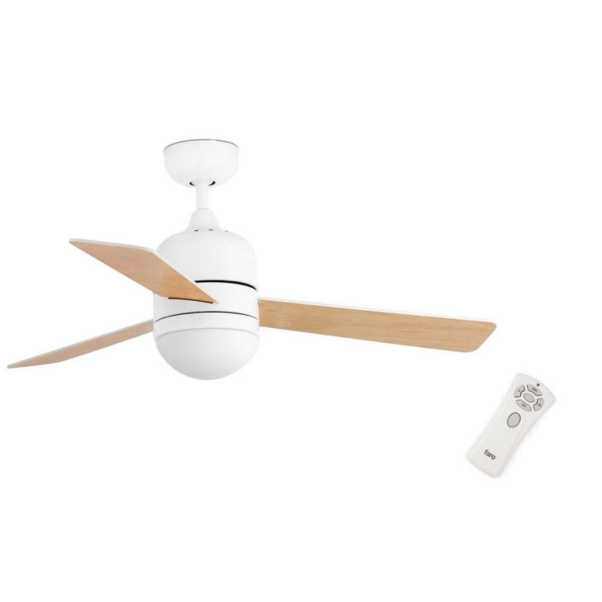 FARO 33606 - Ventilateur de plafond CEBU 2xE14/8W/230V blanc/marron