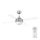 FARO 33696 - Ventilateur de plafond MINI ICARIA 2xE14/8W/230V chrome/transparent + télécommande
