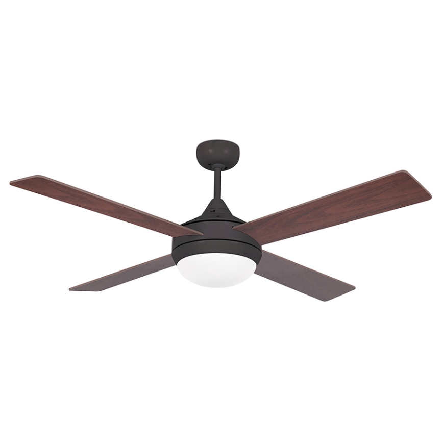 FARO 33702 - Ventilateur de plafond ICARIA avec télécommande 2xE27/20W/230V marron