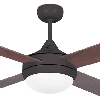 FARO 33702 - Ventilateur de plafond ICARIA avec télécommande 2xE27/20W/230V marron