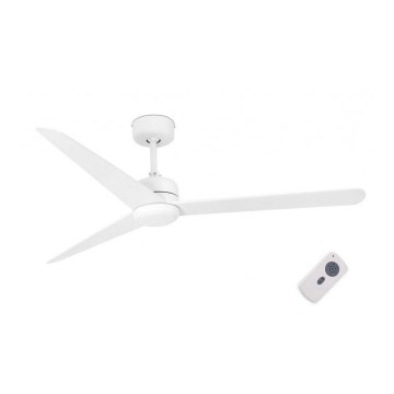 FARO 33721 - Ventilateur de plafond NU blanc + télécommande
