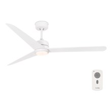 FARO 33722 - Ventilateur de plafond NU LED/18W/230V blanc + télécommande