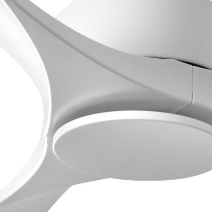 FARO 33750DCWT - Ventilateur de plafond LUZON L blanc d. 132 cm Wi-Fi Tuya + Télécommande