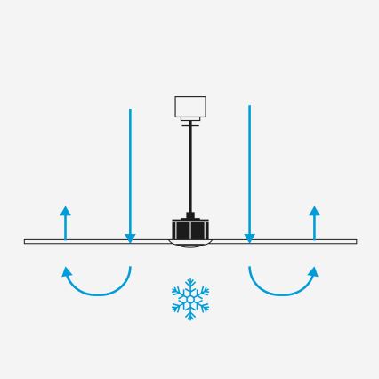 FARO 33756WT - Ventilateur de plafond FRASER XL LED/16W/230V blanc d. 120 cm Wi-Fi Tuya + Télécommande