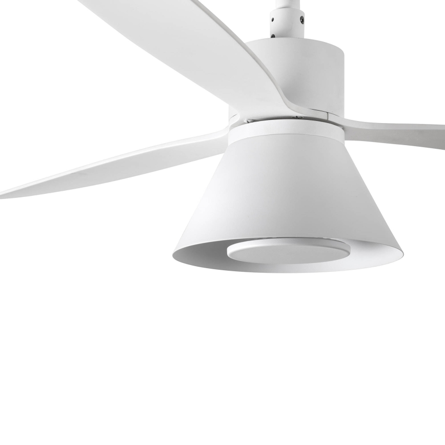FARO 33760WT-22 - Ventilateur de plafond à intensité variable AMELIA L CONE LED/20W/230V 2700/3500/5000K blanc d. 132 cm Wi-Fi Tuya + Télécommande