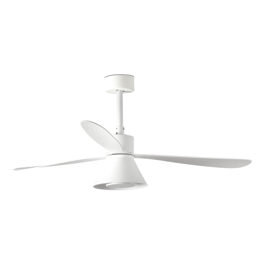 FARO 33760WT-22 - Ventilateur de plafond à intensité variable AMELIA L CONE LED/20W/230V 2700/3500/5000K blanc d. 132 cm Wi-Fi Tuya + Télécommande