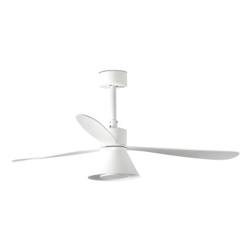 FARO 33760WT-22 - Ventilateur de plafond dimmable AMELIA L CONE LED/20W/230V 2700/3500/5000K blanc 132 cm Wi-Fi Tuya + télécommande