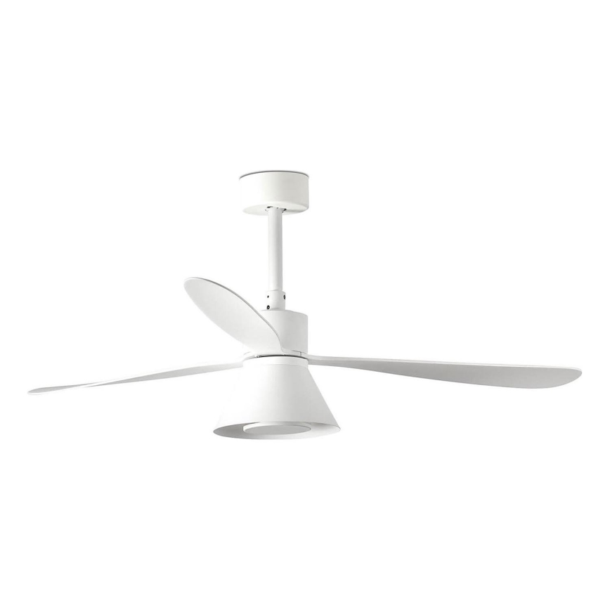 FARO 33760WT-22 - Ventilateur de plafond dimmable AMELIA L CONE LED/20W/230V 2700/3500/5000K blanc 132 cm Wi-Fi Tuya + télécommande