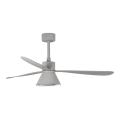 FARO 33762WT-24 - Ventilateur de plafond à intensité variable AMELIA L CONE LED/20W/230V 2700/3500/5000K gris d. 132 cm Wi-Fi Tuya + Télécommande