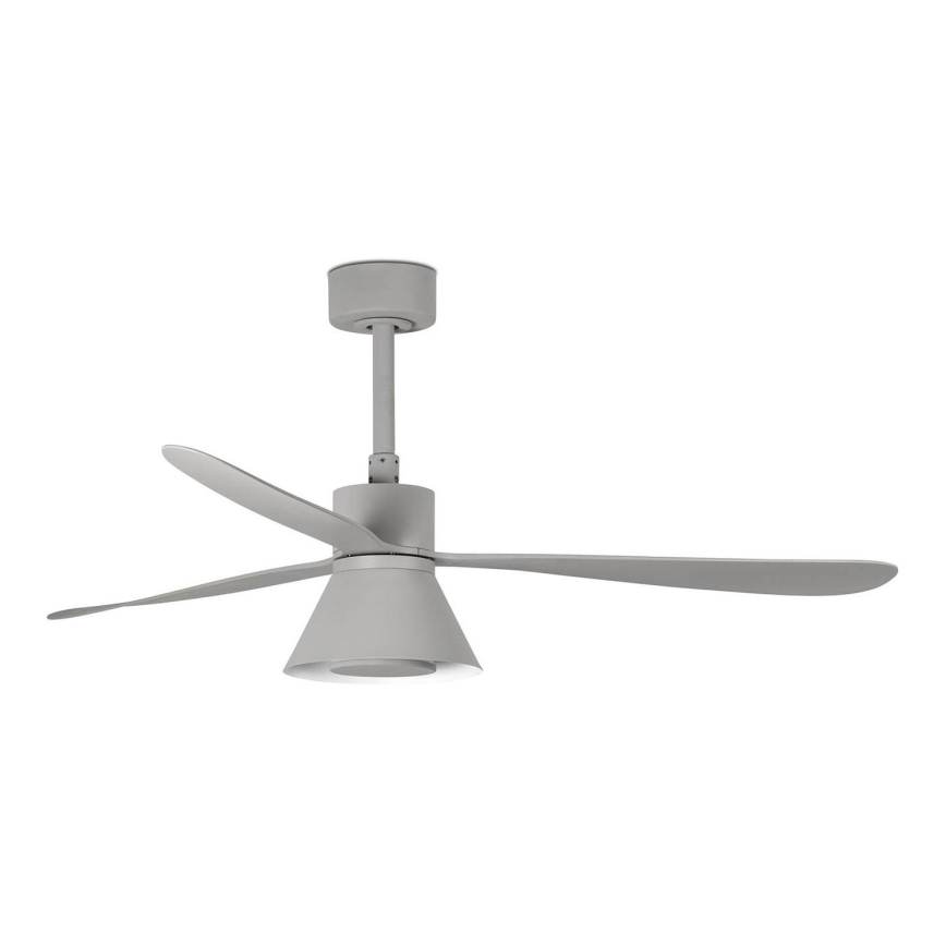 FARO 33762WT-24 - Ventilateur de plafond à intensité variable AMELIA L CONE LED/20W/230V 2700/3500/5000K gris d. 132 cm Wi-Fi Tuya + Télécommande