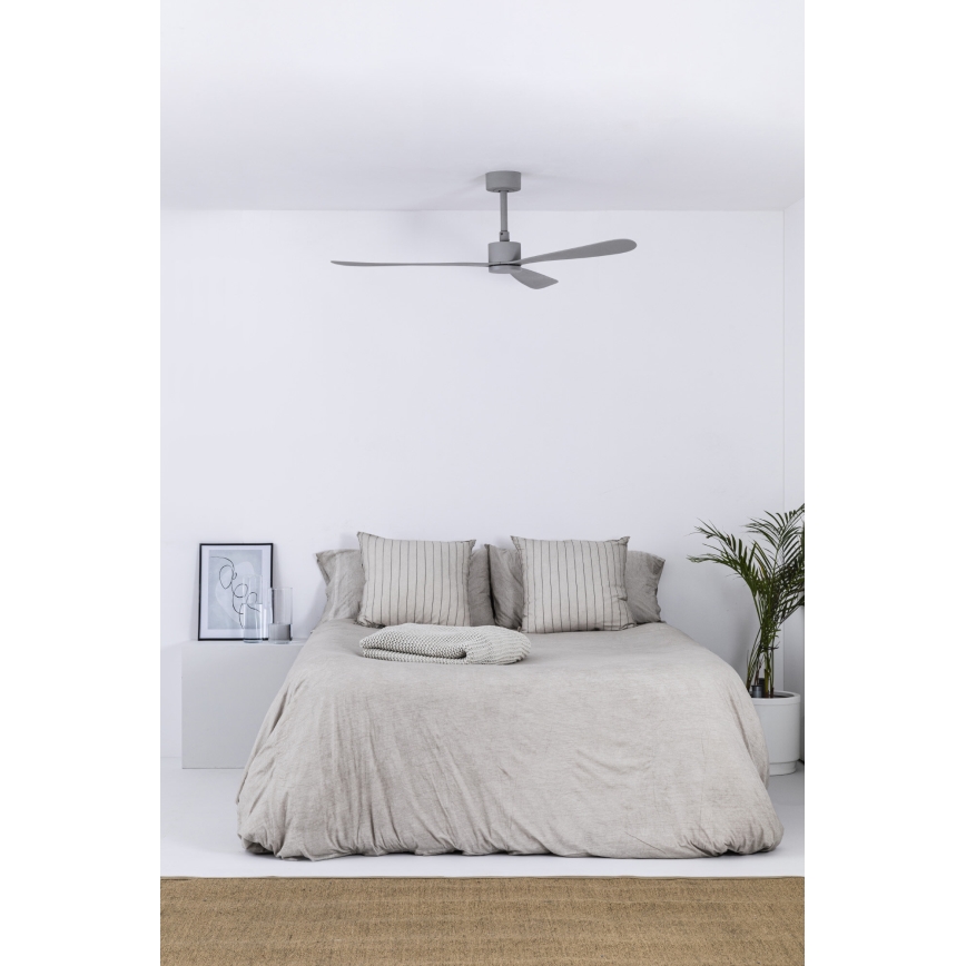 FARO 33762WT - Plafondventilator AMELIA L grijs diameter 132 cm Wi-Fi Tuya + afstandsbediening