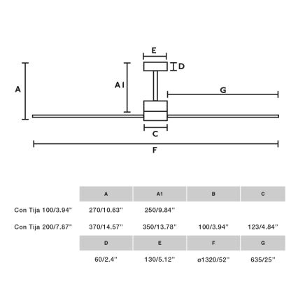 FARO 33762WT - Plafondventilator AMELIA L grijs diameter 132 cm Wi-Fi Tuya + afstandsbediening