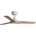 FARO 33805WT - Plafondventilator HEYWOOD S hout/wit Ø 90 cm Wi-Fi Tuya + afstandsbediening