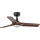 FARO 33806WT1S - Dimbare LED-plafondventilator HEYWOOD S met LED/10W/230V, 2700/3000/4000K, Ø 90 cm, hout/zwart, Wi‑Fi Tuya + afstandsbediening