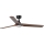 FARO 33809WT1S - LED-dimbare plafondventilator HEYWOOD L LED/10W/230V 2700/3000/4000K Ø 132 cm hout/zwart Wi-Fi Tuya + afstandsbediening