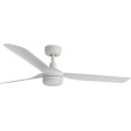 FARO 33814WT-20 - LED-dimbare plafondventilator PUNT M LED/18W/230V 2700/3000/4000K wit Ø 132 cm Wi-Fi Tuya + afstandsbediening