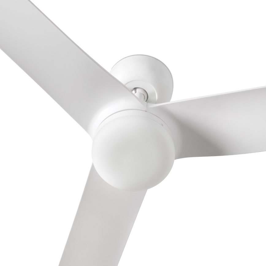 FARO 33814WT-20 - Ventilateur de plafond LED dimmable PUNT M LED/18W/230V 2700/3000/4000K blanc Ø 132 cm Wi-Fi Tuya + télécommande
