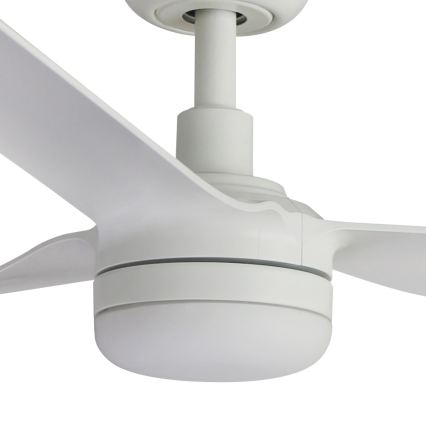 FARO 33814WT1S - Ventilateur de plafond LED dimmable PUNT M LED/18W/230V 2700/3000/4000K Ø 132 cm blanc Wi-Fi Tuya + télécommande