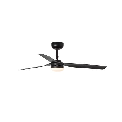 FARO 33815WT-21 - Ventilateur de plafond LED dimmable PUNT M LED/18W/230V 2700/3000/4000K noir Ø 132 cm Wi-Fi Tuya + télécommande