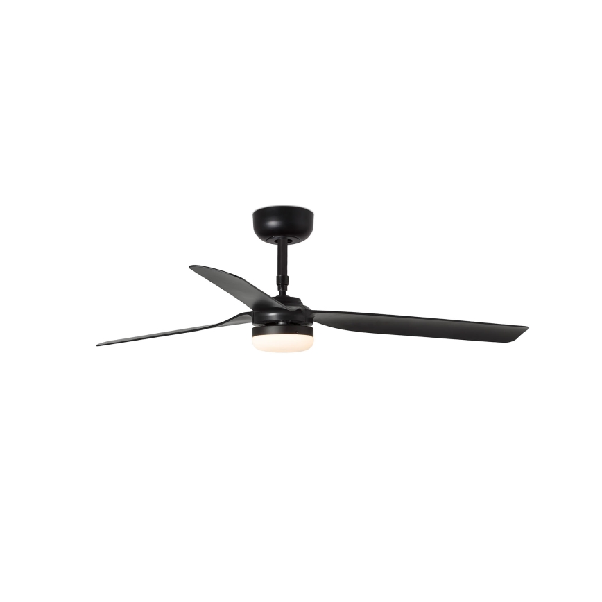 FARO 33815WT-21 - Ventilateur de plafond LED dimmable PUNT M LED/18W/230V 2700/3000/4000K noir Ø 132 cm Wi-Fi Tuya + télécommande