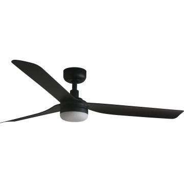 FARO 33815WT-21 - Ventilateur de plafond à intensité variable PUNT M LED/18W/230V 3000/4200/6500K noir d. 132 cm Wi-Fi Tuya + Télécommande
