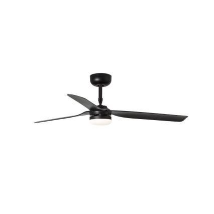 FARO 33815WT-21 - Ventilateur de plafond à intensité variable PUNT M LED/18W/230V 3000/4200/6500K noir d. 132 cm Wi-Fi Tuya + Télécommande
