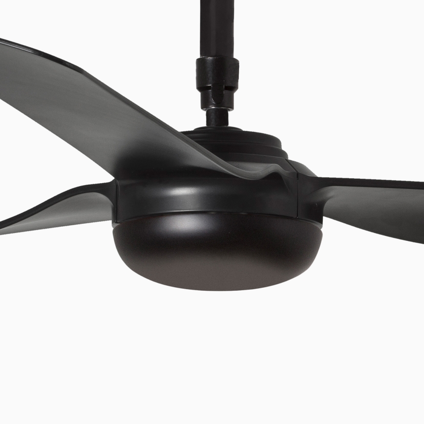 FARO 33815WT - Ventilateur de plafond PUNT M noir d. 132 cm Wi-Fi Tuya + Télécommande