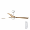 FARO 33816-20 - Ventilateur de plafond PUNT LED/18W/230V Wi-Fi marron/noir + télécommande