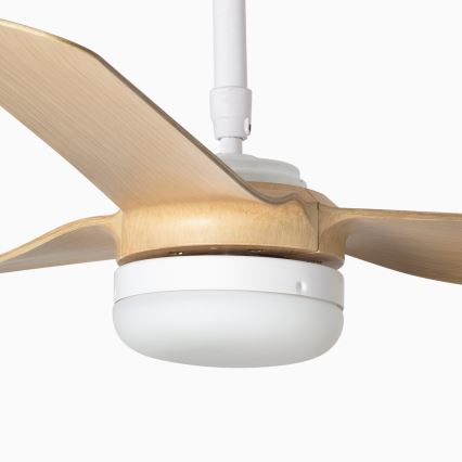 FARO 33816-20 - Ventilateur de plafond PUNT LED/18W/230V Wi-Fi marron/noir + télécommande