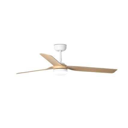 FARO 33816-20 - Ventilateur de plafond PUNT LED/18W/230V Wi-Fi marron/noir + télécommande