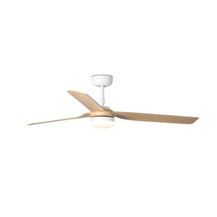 FARO 33816-20 - Ventilateur de plafond PUNT LED/18W/230V Wi-Fi marron/noir + télécommande