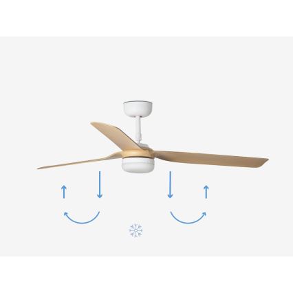 FARO 33816-20 - Ventilateur de plafond PUNT LED/18W/230V Wi-Fi marron/noir + télécommande