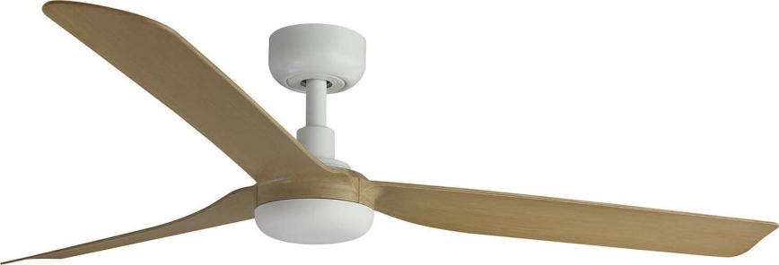 FARO 33816WT - Ventilateur de plafond PUNT M marron/blanc d. 132 cm Wi-Fi Tuya + Télécommande