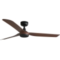 FARO 33817WT - Plafondventilator PUNT M bruin/zwart diameter 132 cm Wi-Fi Tuya + afstandsbediening