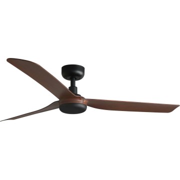FARO 33817WT - Ventilateur de plafond PUNT M marron/noir d. 132 cm Wi-Fi Tuya + Télécommande